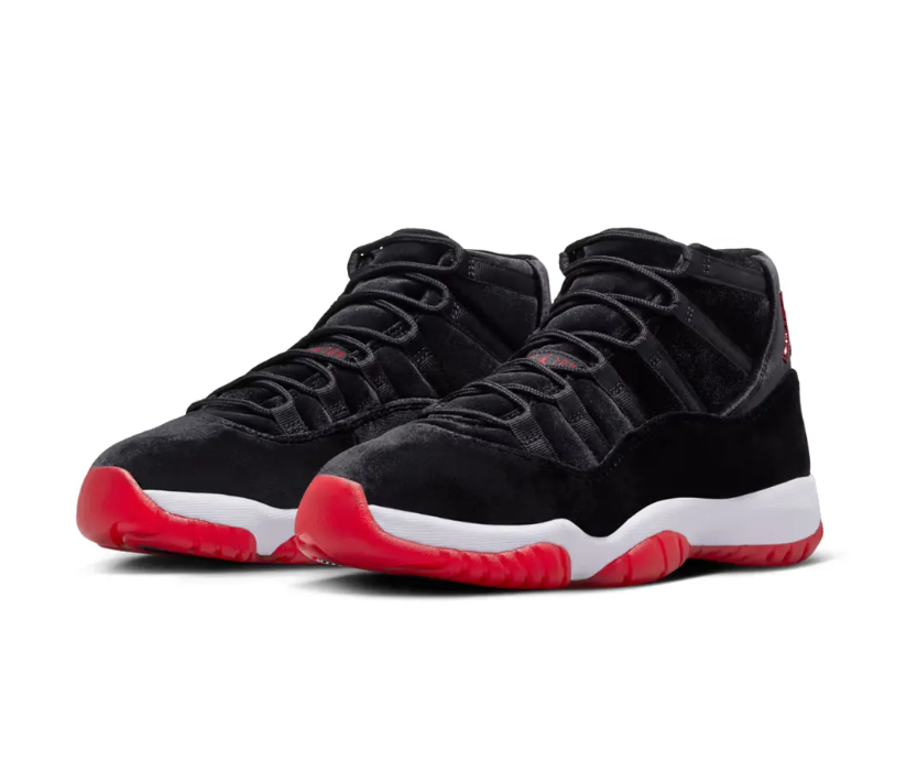 Air Jordan 11 Bred Velvet Shoes Sneakers