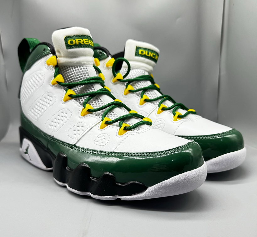 Air Jordan 9 PE Oregon Ducks Shoes Sneakers