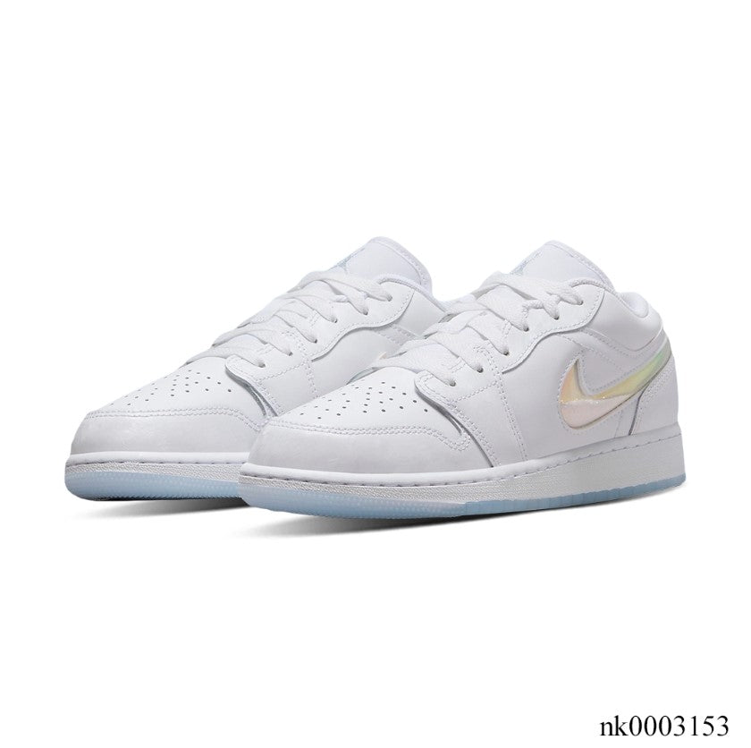 Air Jordan 1 Low Glitter Swoosh Shoes Sneakers