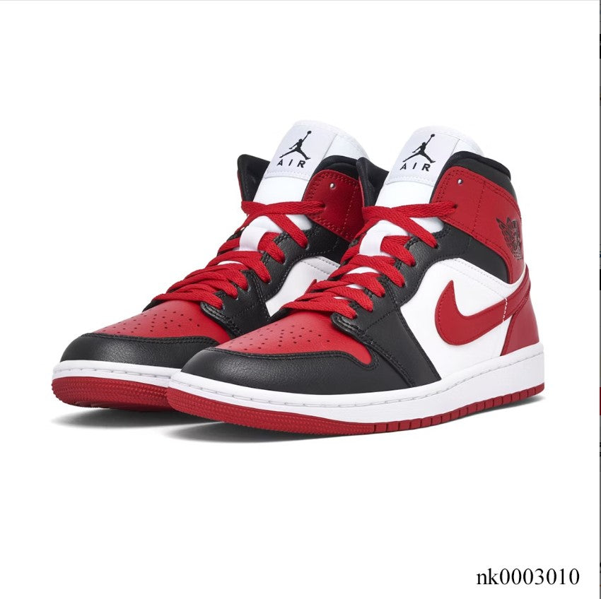 Air Jordan 1 Mid Alternate Bred Toe Shoes Sneakers