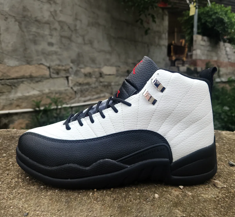 Air Jordan 12 Black Tongue Taxi Sample Shoes Sneakers