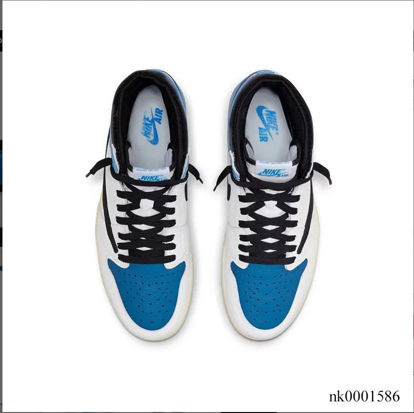 Travis Scott x Fragment x AJ 1 High “Military Blue” Shoes Sneakers