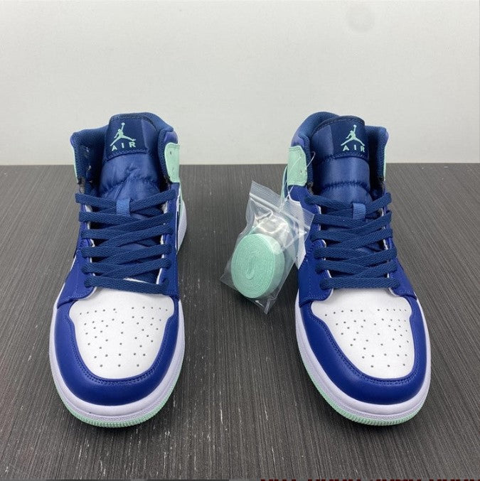 Air Jordan 1 Mid Blue Mint Shoes Sneakers