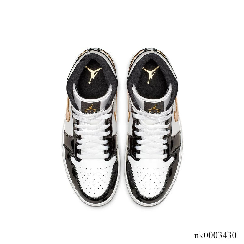 Air Jordan 1 Mid SE Black Gold Shoes Sneakers