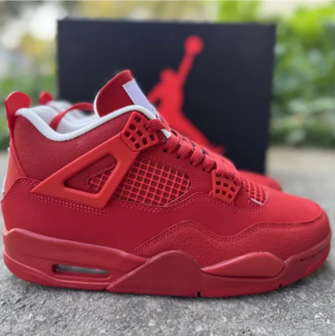 Air Jordan 4 Triple Red Shoes Sneakers