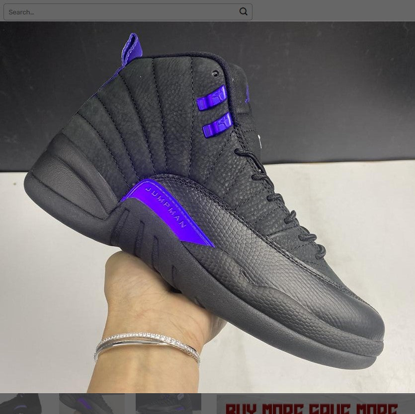 Air Jordan 12 Retro Black Dark Concord Shoes Sneakers