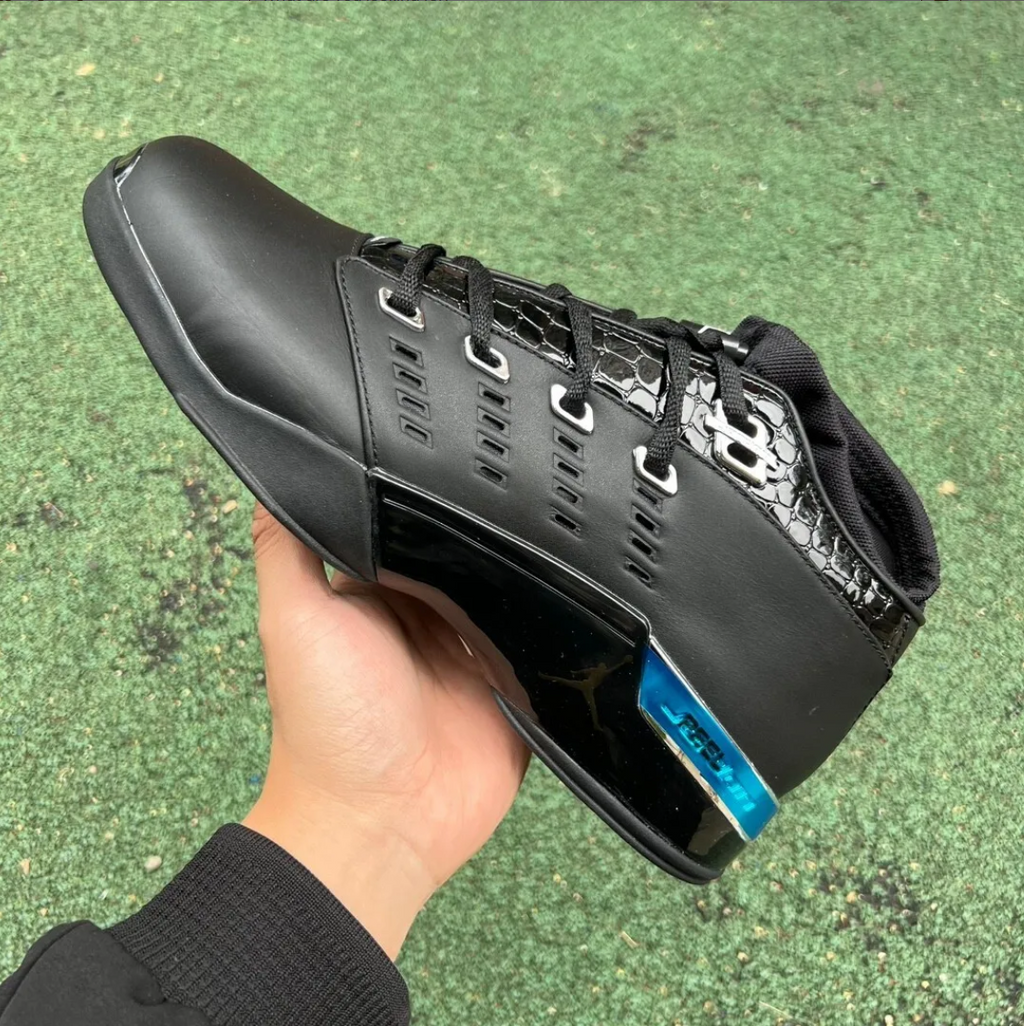 Air Jordan 17 Low Black Patent Shoes Sneakers
