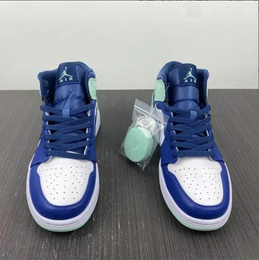 Air Jordan 1 Mid Blue Mint Shoes Sneakers