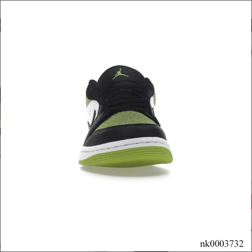 Air Jordan1 Low Snakeskin Vivid Green Shoes Sneakers