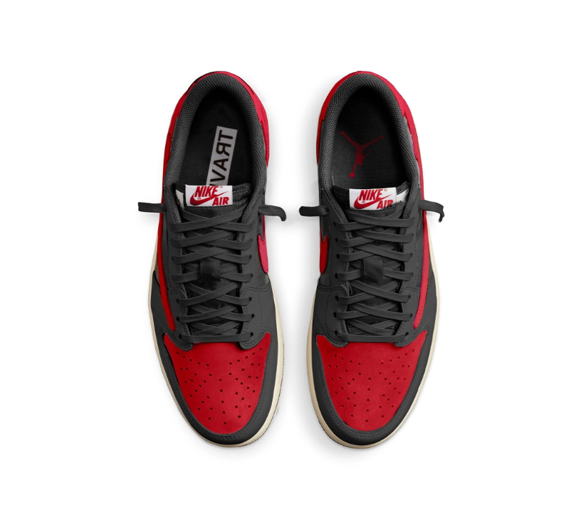 Air Jordan 1 Low OG Bred x Travis Scott Shoes Sneakers