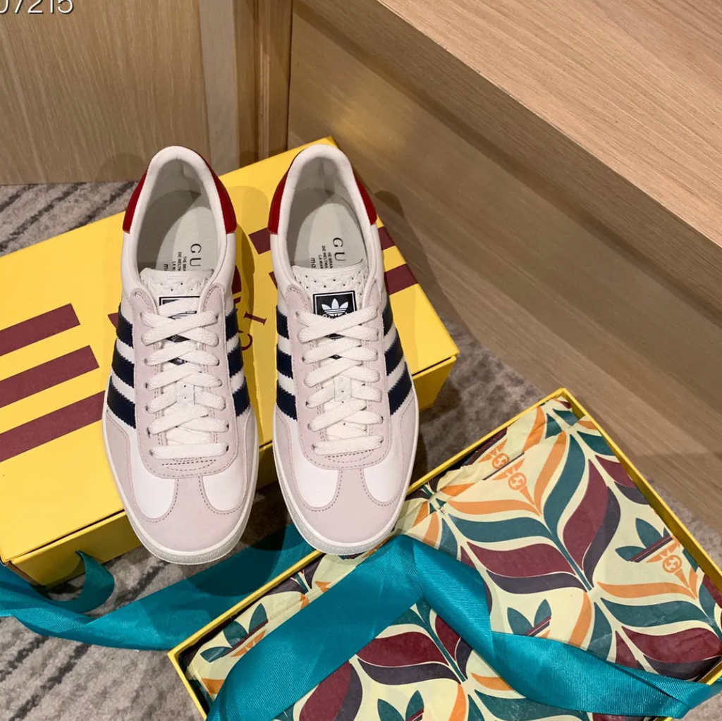 GG x AD Gazelle ‘White’ Shoes Sneakers