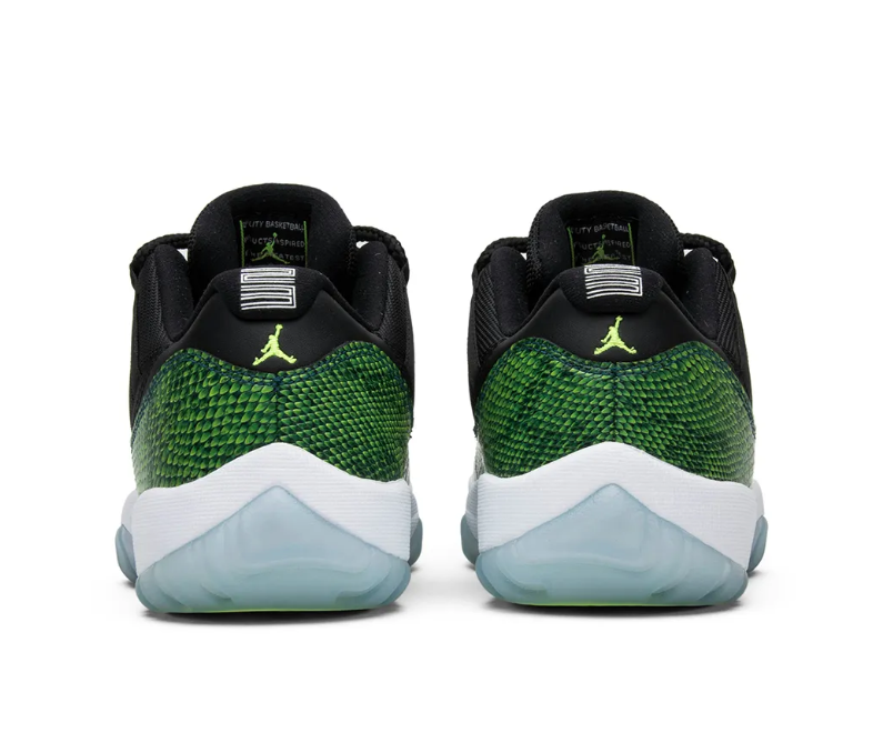 AJ 11 Low Green Snakeskin Shoes Sneakers