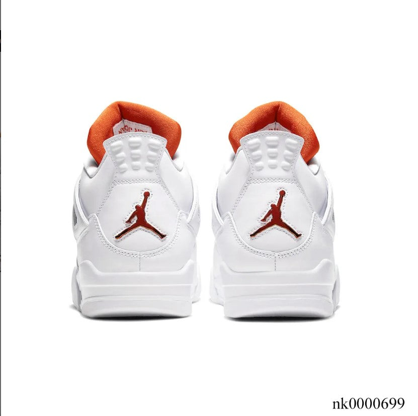 Air Jordan  4 Retro Metallic Orange Shoes Sneakers