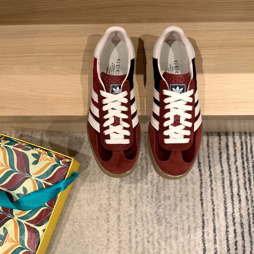 GG x AD Gazelle ‘Burgundy Velvet’ Shoes Sneakers