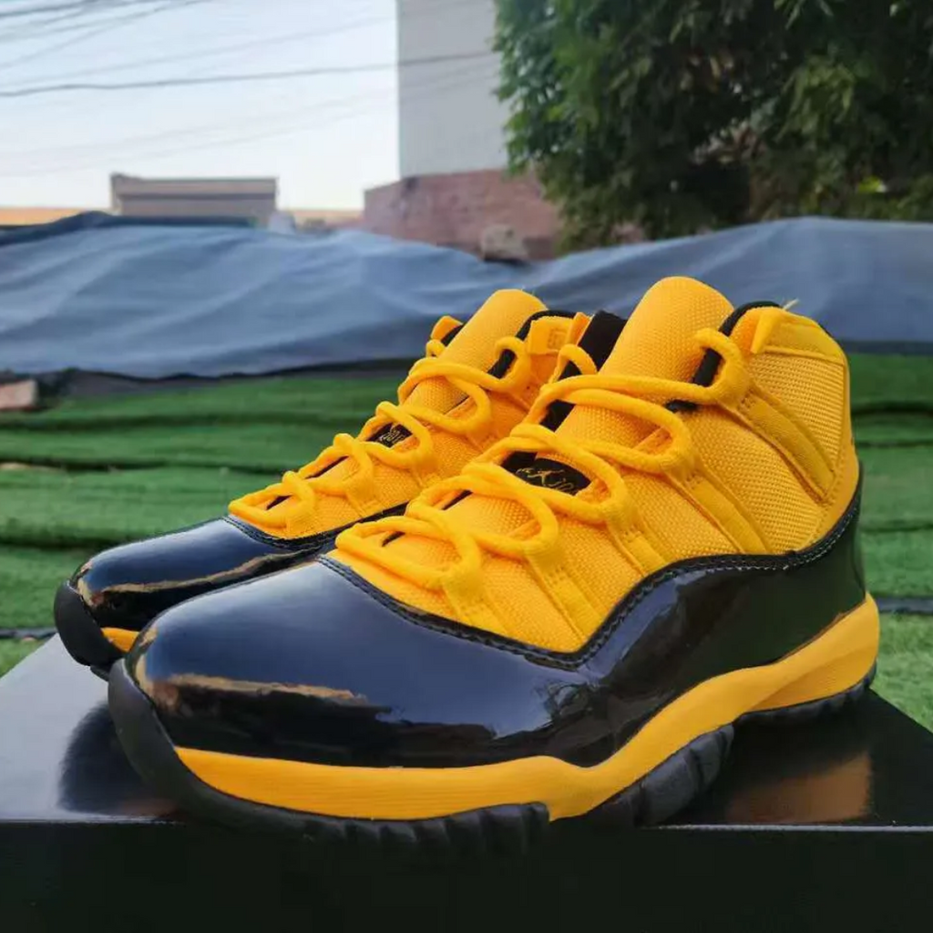 Air Jordan 11 Gamma Black & Yellow Shoes Sneakers