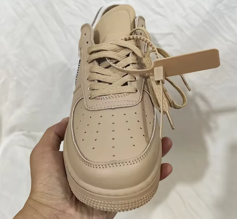 OW x AF 1 Low Sesame Shoes Sneakers