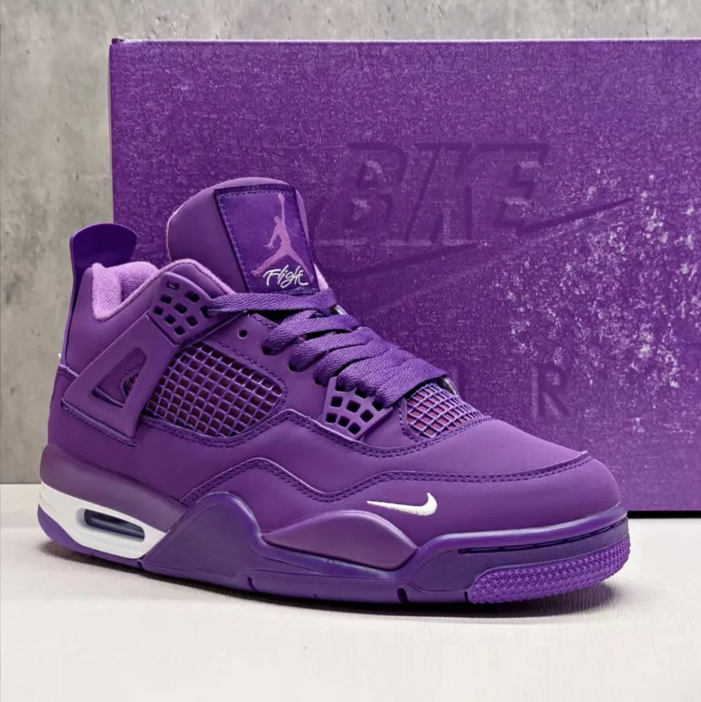 Nigel Sylvester x Air Jordan 4 Purple Shoes Sneakers