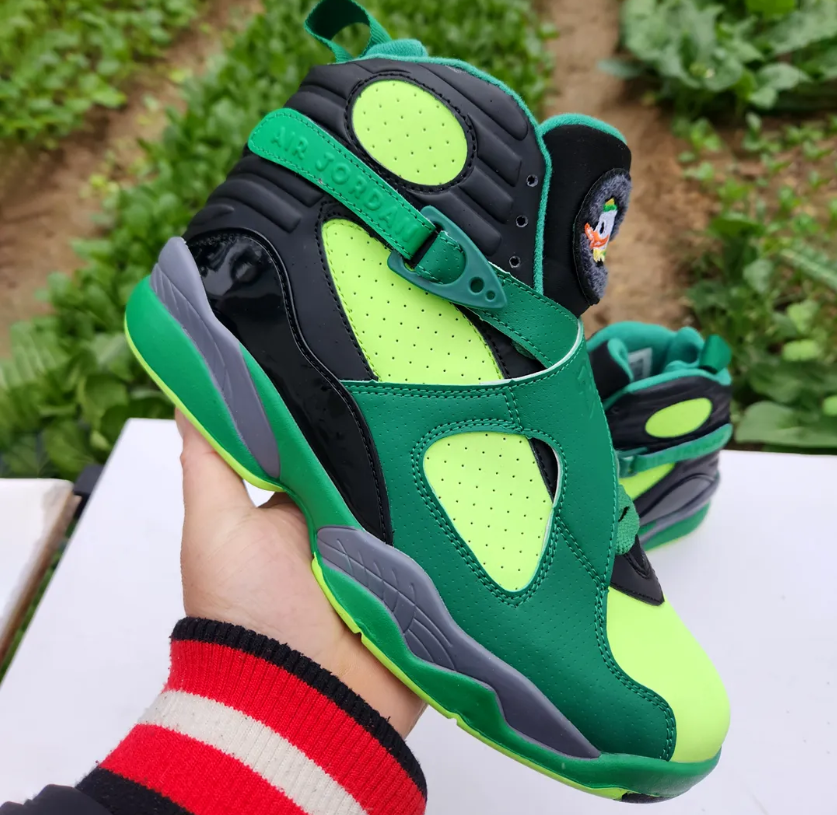 Air Jordan 8 Oregon PE Gorge Green Shoes Sneakers