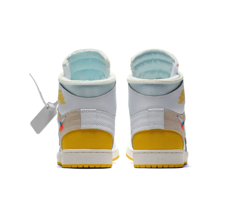OFF-WHITE x Air Jordan 1 High OG Canary Shoes Sneakers