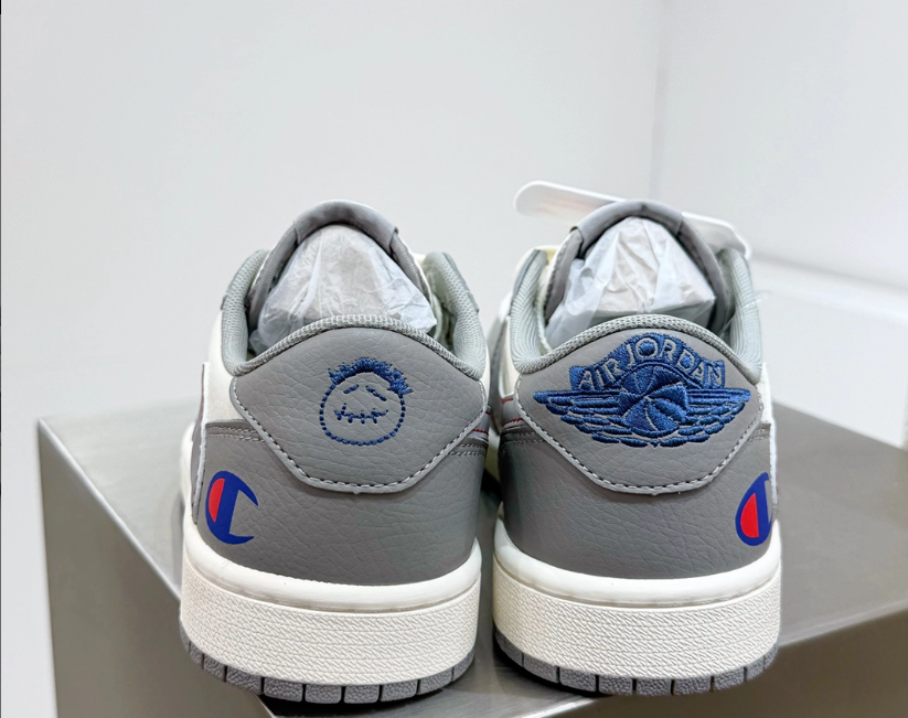 Air Jordan 1 Low x Travis Scott x Champion Shoes Sneakers
