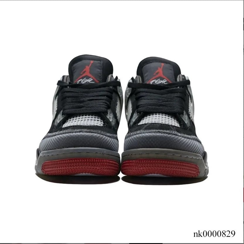 OFF-WHITE  x Air Jordan 4 Bred Shoes Sneakers