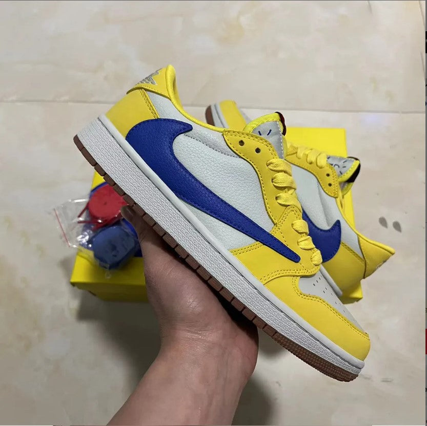 Travis Scott x Fragment xAir Jordan 1 High “Military Blue” Shoes Sneakers