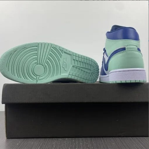 Air Jordan 1 Mid Blue Mint Shoes Sneakers