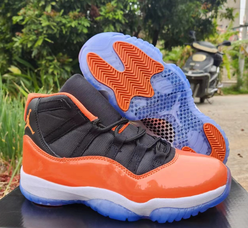 Air Jordan 11 Orange Black Shoes Sneakers