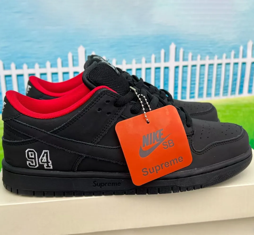 SUP x Dunk Low SB Black Shoes Sneakers