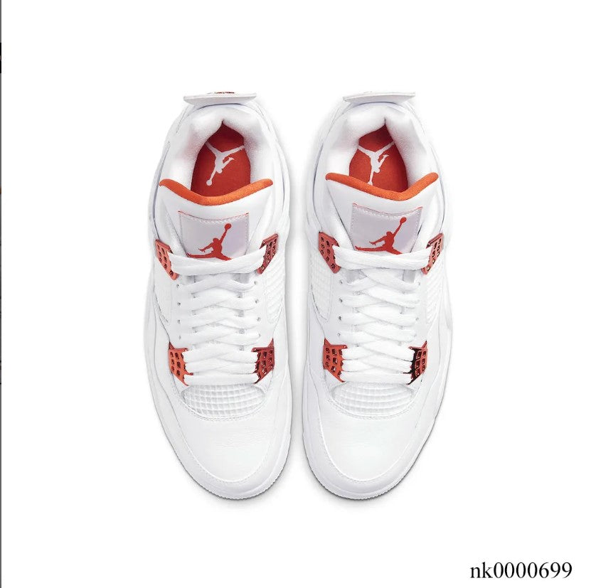Air Jordan  4 Retro Metallic Orange Shoes Sneakers