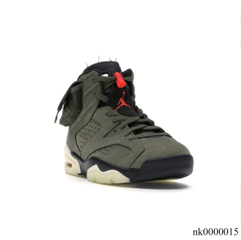 Travis Scott x AJ 6 Olive Shoes Sneakers