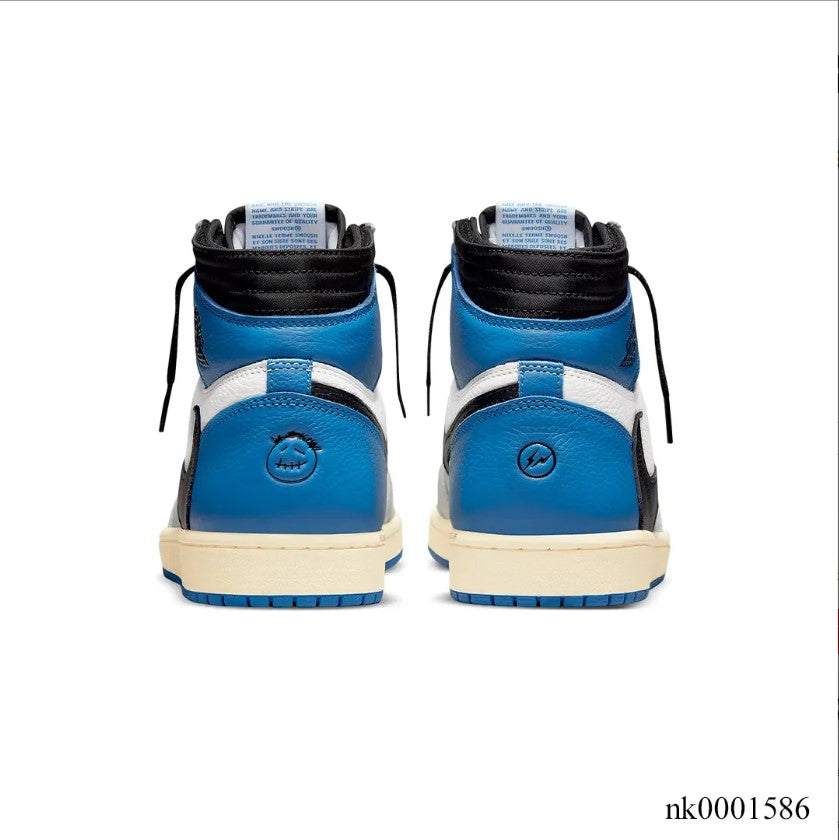 Travis Scott x Fragment xAir Jordan 1 High “Military Blue” Shoes Sneakers