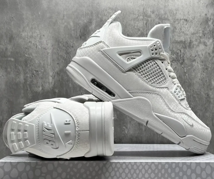 Nigel Sylvester x Air Jordan 4 White Mamba Shoes Sneakers