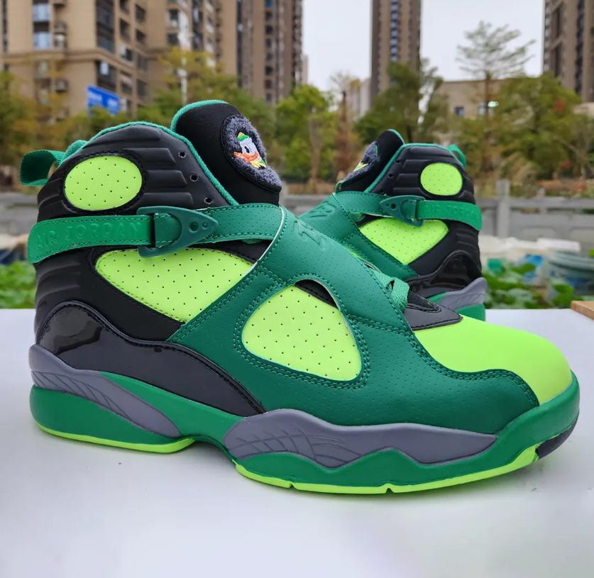 Air Jordan 8 Oregon PE Gorge Green Shoes Sneakers