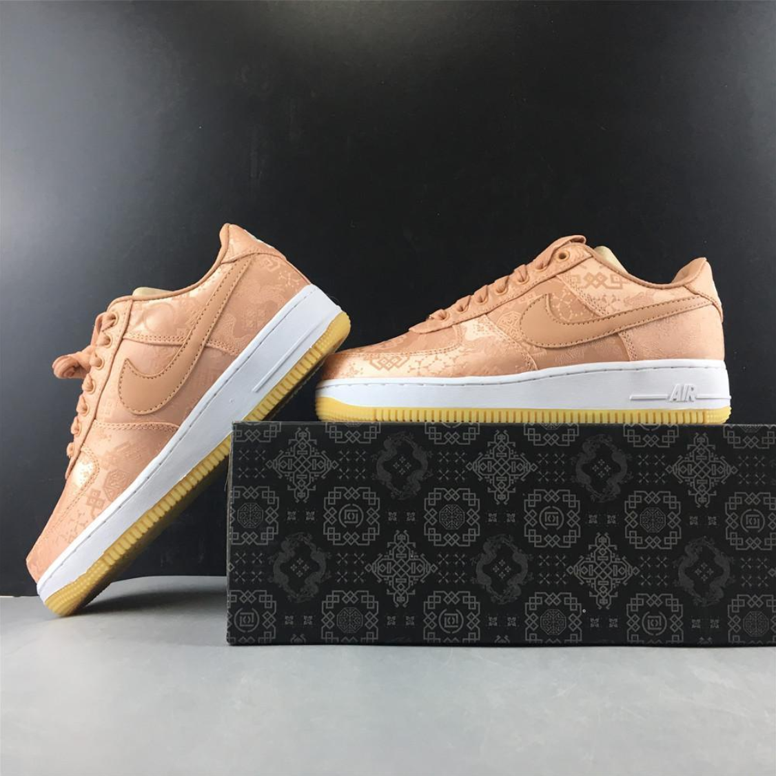 Air Jordan 1 Low Clot Rose Gold Silk Shoes Sneakers