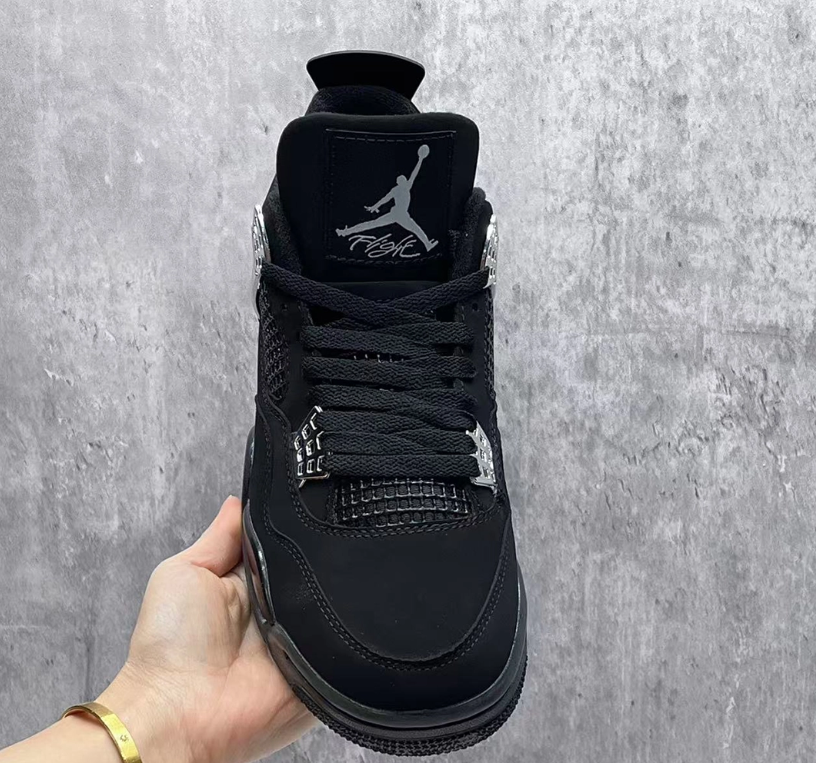 Air Jordan 4 Black Chrome Shoes Sneakers