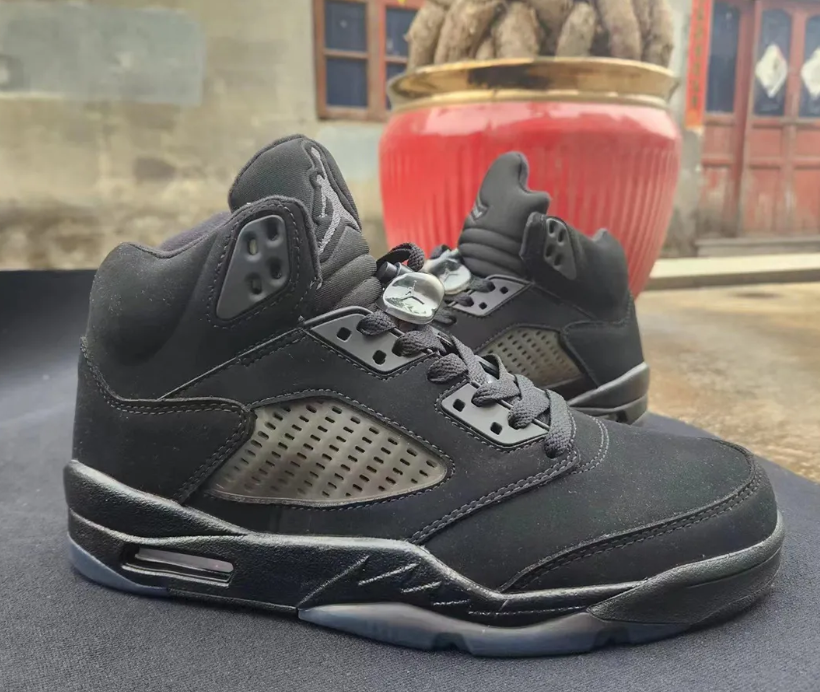 AJ 5 Black Cat Shoes Sneakers