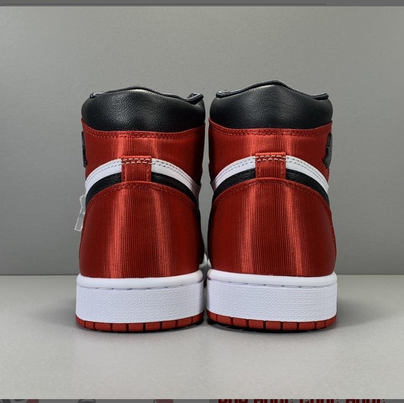 Air Jordan 1 Retro High Satin Black Toe Shoes Sneakers