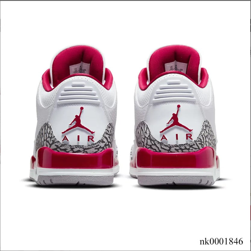 Air Jordan 3 Retro Cardinal Red Shoes Sneakers