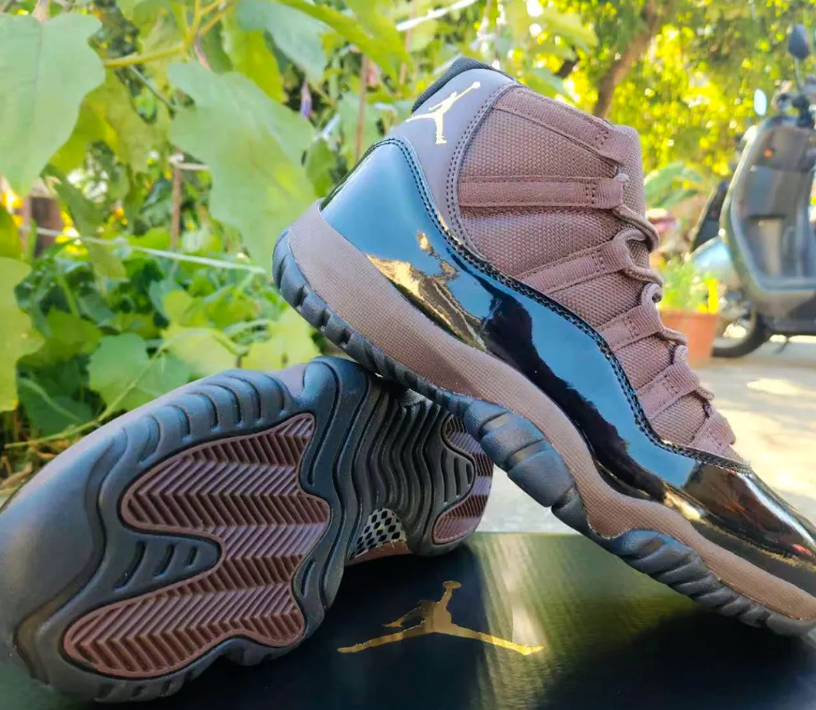 Air Jordan 11 Black Brown Shoes Sneakers