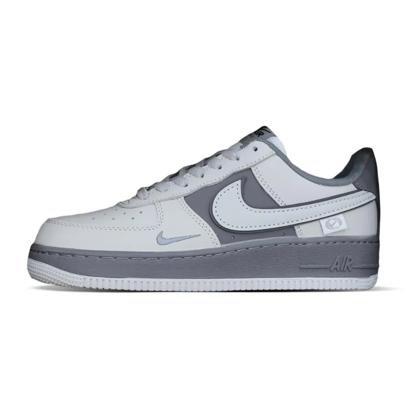 Air Force 1 Double White Grey Shadow Shoes Sneakers