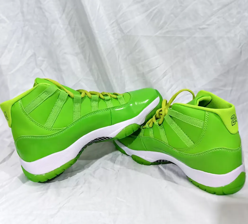 Air Jordan 11 Green Neon Shoes Sneaker