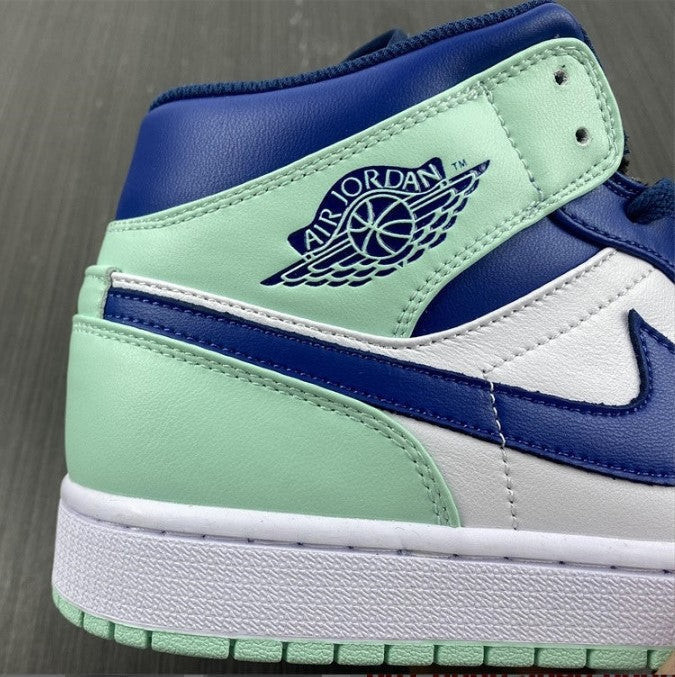 Air Jordan 1 Mid Blue Mint Shoes Sneakers