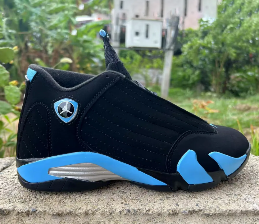 Air Jordan 14 Black University Blue Shoes Sneakers