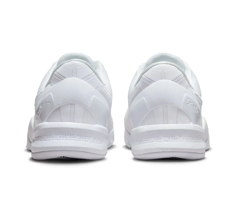 Kobe 8 Protro Triple White Shoes Sneakers