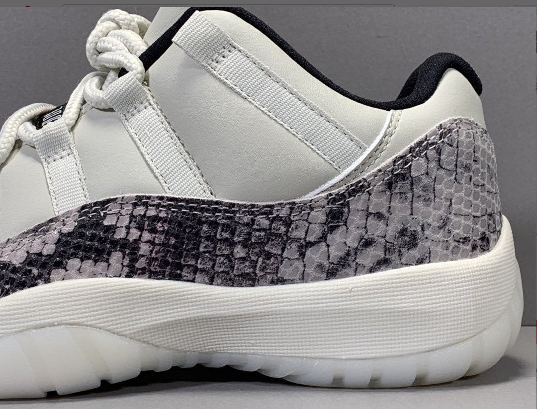 Air Jordan 11 Low Snake Light Bone Shoes Sneakers