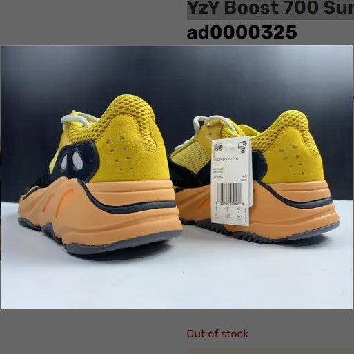 Yeezy Boost 700 Sun Yellow Shoes Sneakers