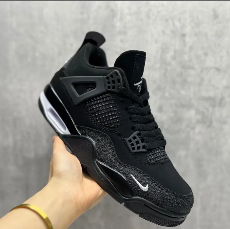 Nigel Sylvester x Air Jordan 4 Black By Black Shoes Sneakers