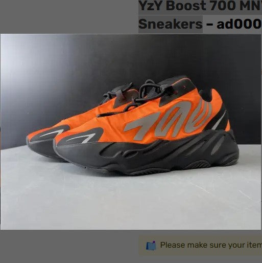 Yeezy Boost 700 MNVN Orange Shoes Sneakers