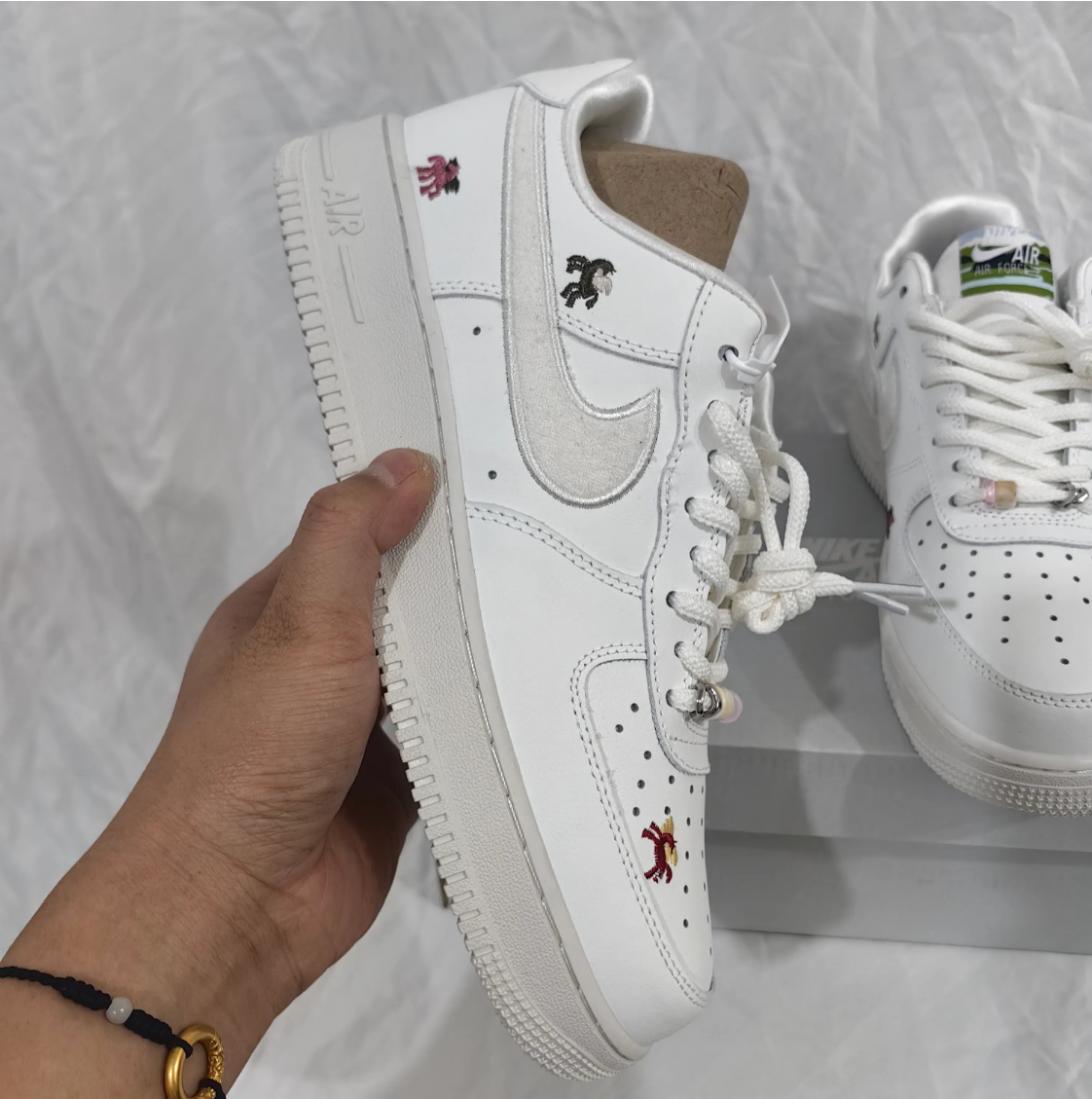 Air Force 1 Chenille Swoosh Year Of The Horse Shoes Sneaker